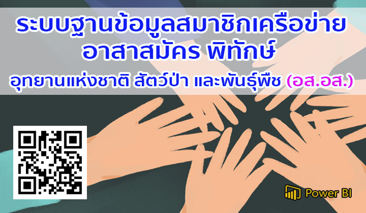 ระบบฐานข้อมูลสมาชิกเครือข่ายอาสาสมัครพิทักษ์อุทยานแห่งชาติ สัตว์ป่า และพันธุ์พืช (อส.อส.)